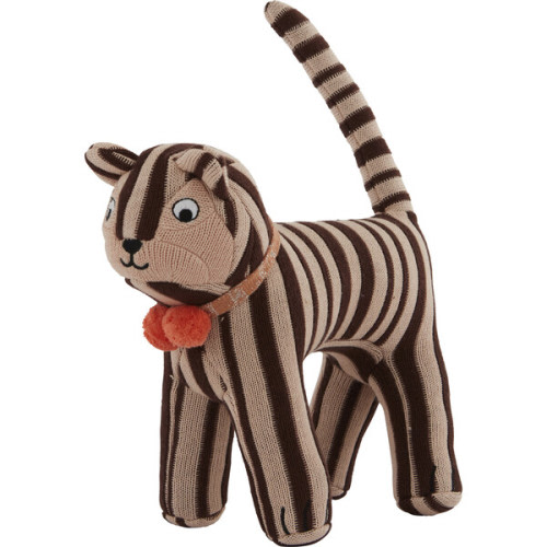 Mimi the Cat Stuffed Animal, Rose/Chocolate - Oyoy | Maisonette