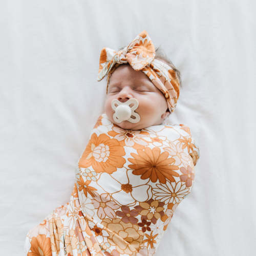 Milkmaid Swaddle Blanket & Headband Set