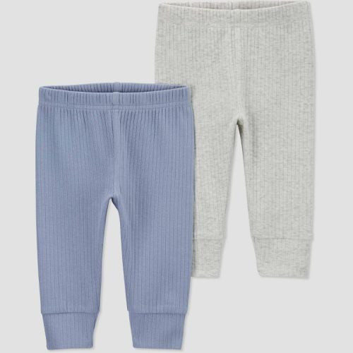 Carter's Just One You® Baby Boys' 2pk Pants - Blue/gray Newborn