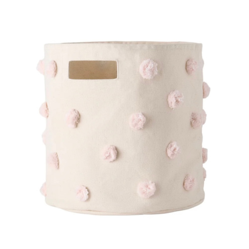 Pom Pom Basket - Blush