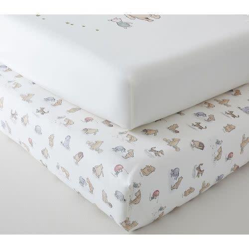 Disney's Winnie the Pooh Organic Crib Fitted Sheet Bundle - Set of 2