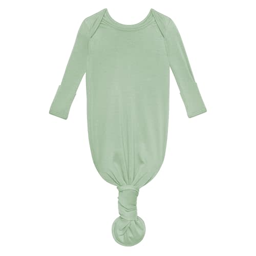Posh Peanut Newborn Knotted Baby Gowns 0-3 Months - Easy-Tie Hospital Outfit Viscose from Bamboo Sleepers for Baby Boy & Girl