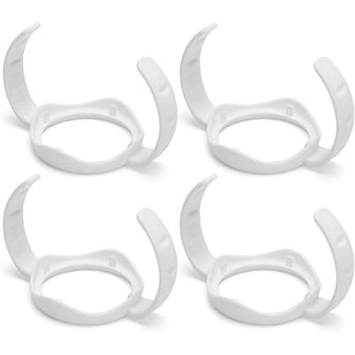 4Pack Baby Bottle Handles for Evenflo Wide Neck 5oz & 9oz Baby Bottle, Baby Bottle Handles Wide Neck, Baby Bottle Holder - White