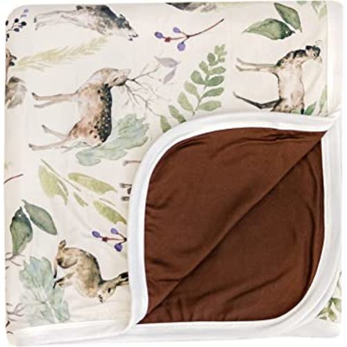 Pobi Baby Soft Neutral Baby Blanket - Comfortable Premium Cotton Toddler Quilt, Ideal for Boys and Girls - Perfect Baby Boy, Baby Girl Toddler Blanket - Warm, Soft Baby Blankets (Wildlife Animal)