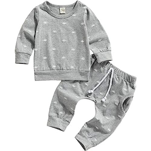 Newborn Baby Boys Clothes Infant Long Sleeve Sweatshirt Tops Pants Set Fall Winter Outfits