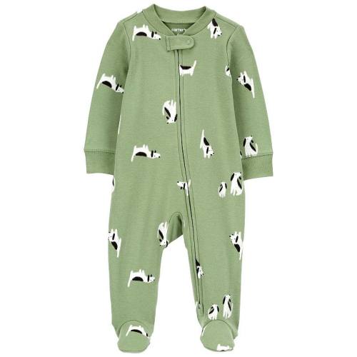 Baby Carter's Dog 2-Way Zip Cotton Sleep & Play Pajamas