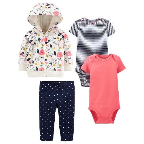 Simple Joys by Carter's Baby Girls' 4-Piece Jacket, Pant, and Bodysuit Set