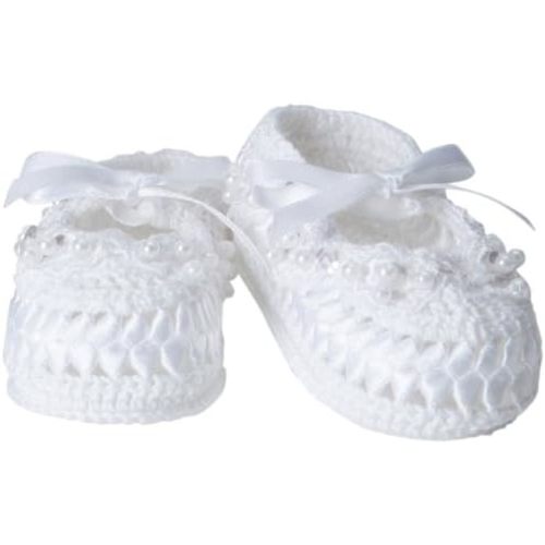 Jefferies Socks Baby-Girls Infant Pearl Ribbon Bootie