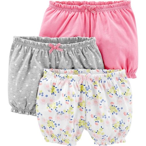 Simple Joys by Carter's Girls' 3-Pack Knit Shorts