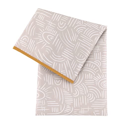 Bumkins Baby Splat Mat for Under High Chair, Waterproof Washable Cloth for Arts and Crafts, Playtime Mats for Kids, Floors or Tables, Reusable Fabric 42x42 Square