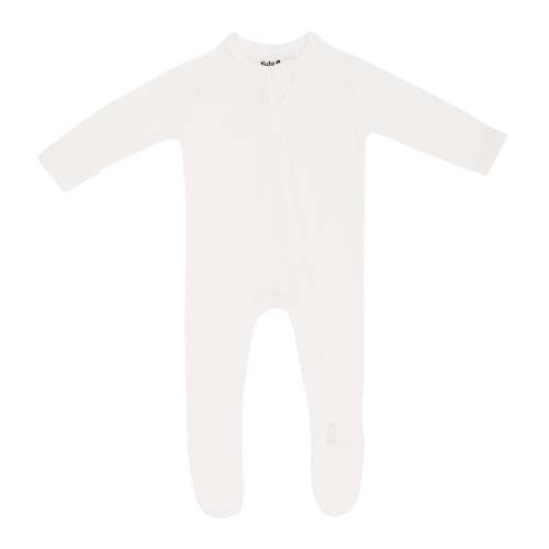Zippered Footie in Cloud NB| Baby Footie Pajamas | Kyte Baby Newborn
