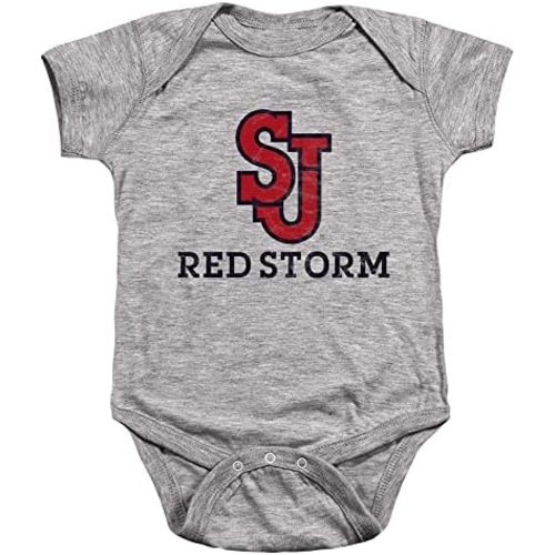 St. John's University Official Red Storm Logo Unisex Infant Snap Suit for Baby