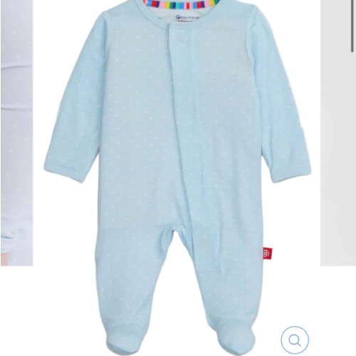 Blue Pin Dot Magnetic Footie