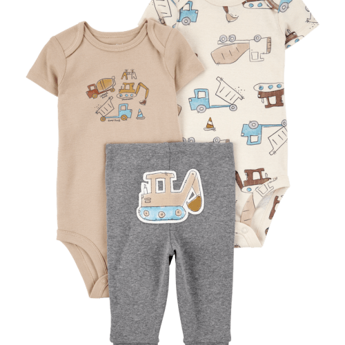 Multi Baby Boy 3-Piece Construction Little Character Set | Carter’s Oshkosh Canada