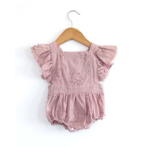 Maria Floral Romper in Pink