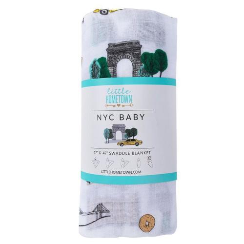 New York City Baby Muslin Swaddle Blanket: Shop Now – Little Hometown