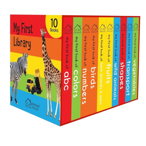 My First Library: Boxset of 10 Board Books for Kids