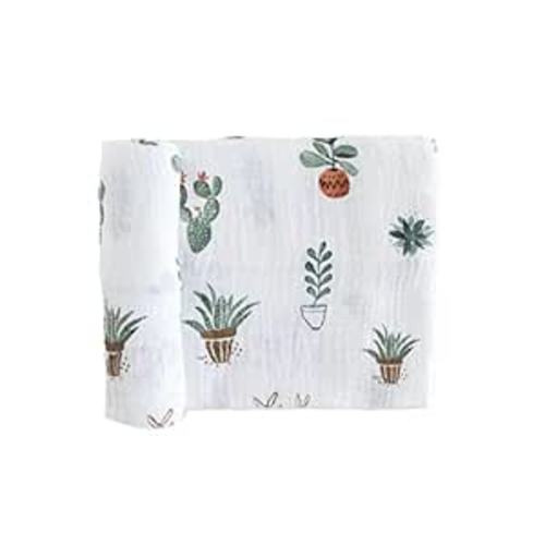Amazon.com: Little Unicorn – Prickle Pots Cotton Muslin Swaddle Blanket | Single | 100% Cotton | Super Soft | Newborns and Infants | Large 47” x 47” | Machine Washable : Baby