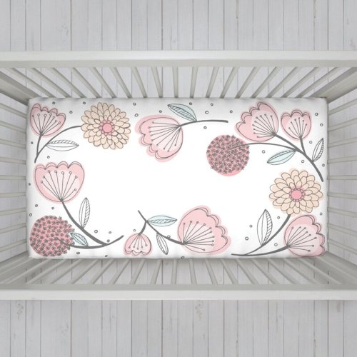 Harriet Bee NoJo Fortson Photo-Op 100% Cotton Fitted Crib Sheet, Floral & Reviews | Wayfair
