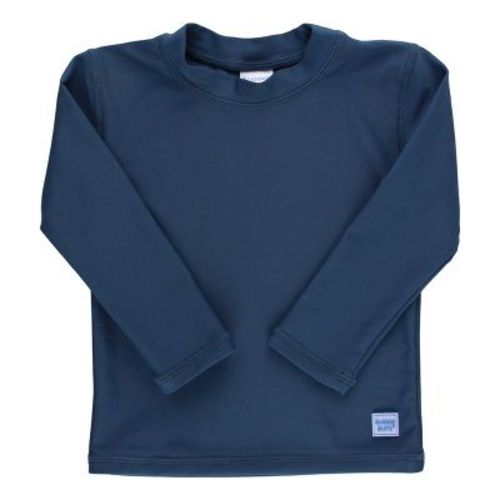 Ruggedbutts Long Sleeve Rash Guard - Navy, 0-3 Months