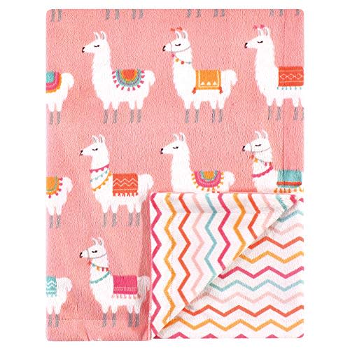 Hudson Baby Unisex Baby Plush Mink Blanket, Llama, One Size