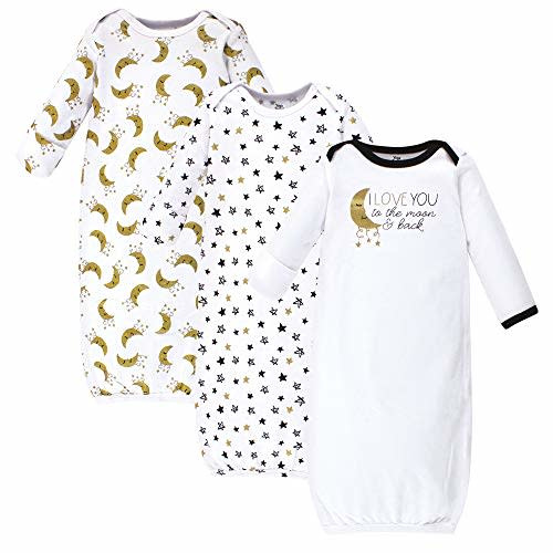 Yoga Sprout Cotton Gowns, 3 Pack