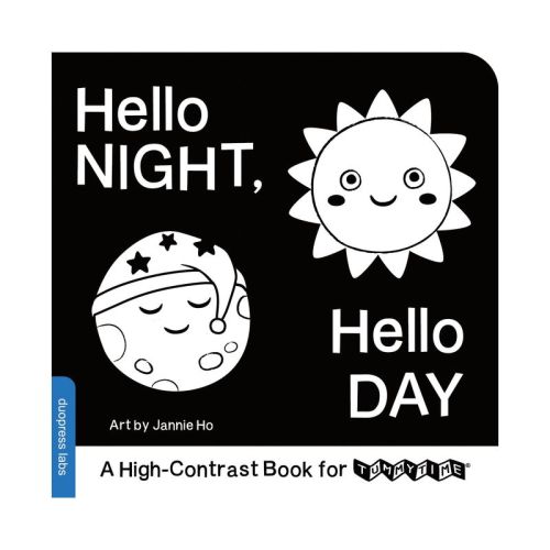 Hello Night, Hello Day - (High-Contrast Books) by Duopress Labs (Board Book)