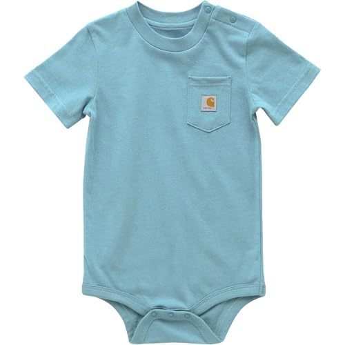 Carhartt Unisex Baby Short-Sleeve Bodysuit Pocket T-Shirt Onesie