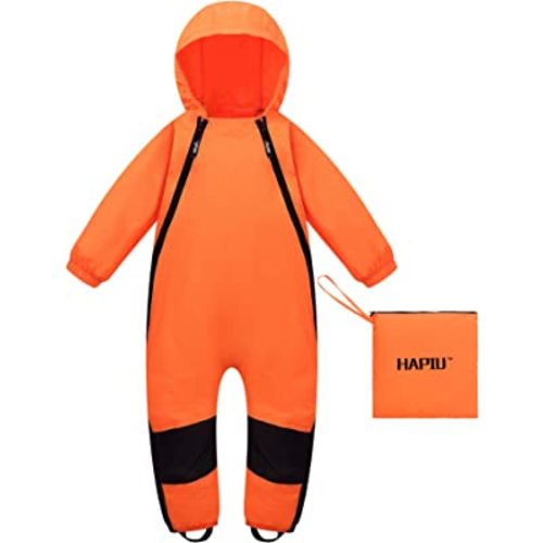 HAPIU Kids Toddler Rain Suit Muddy Buddy Waterproof Coverall,Original