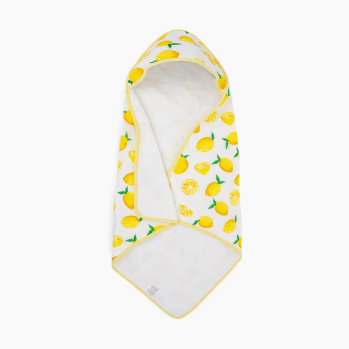 Little Unicorn Cotton Muslin & Terry Infant Hooded Towel - Lemon