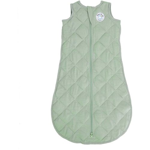 DREAMLAND BABY Sleep Sack | Baby: 0-6 Months | Gently Weighted Sleep Sacks | 100% Natural Cotton | 2-Way Zipper | Machine Washable | Newborn/Infant Swaddle Transition | Swaddle Sleeping Bag - Green