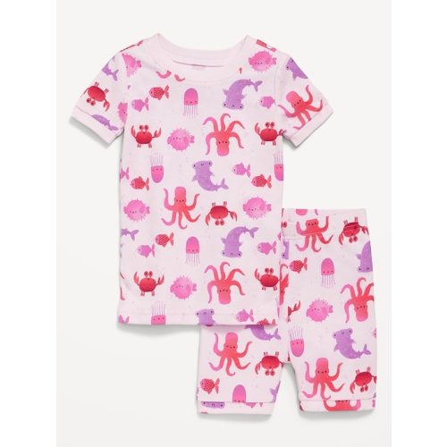 Printed Snug-Fit Pajama Set for Toddler & Baby