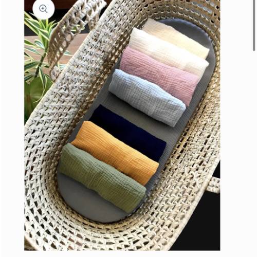 Organic Cotton Double Gauze - Custom Fitted Sheet – Baby Moses Basket