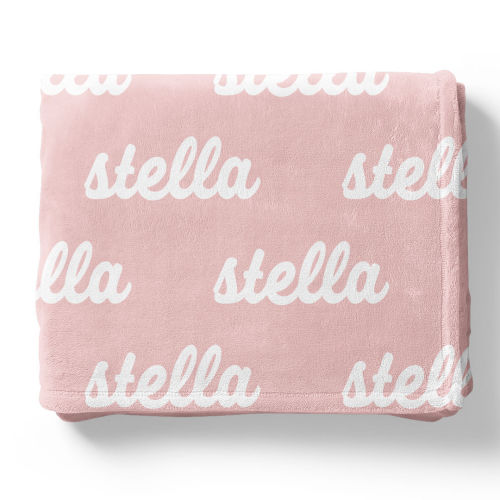 Perfectly Pink Personalized Color Blanket