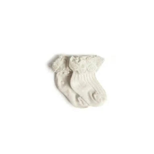 Kaz Socks in Ivory | Reverie Threads