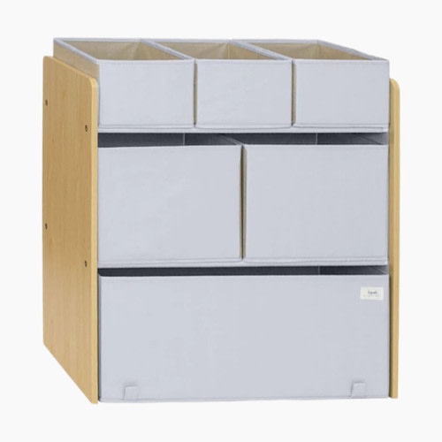 3 Sprouts Recycled Multi-Bin - Grey