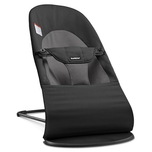BabyBjörn Bouncer Balance Soft, Woven, Black/Dark Gray