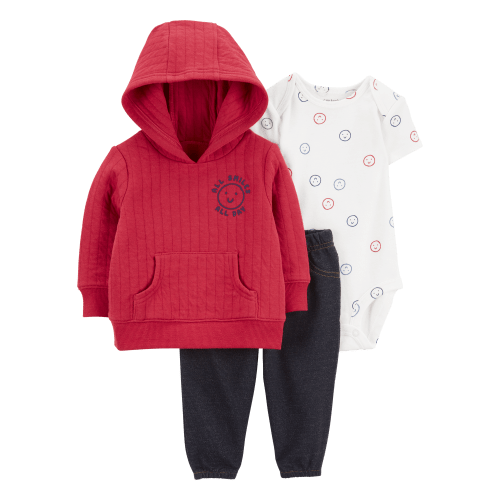 Baby 3-Piece Smiley Face Little Cardigan Set - Carter's | Carter's