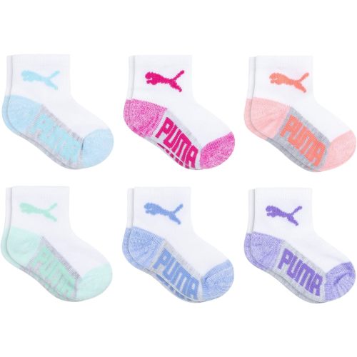 PUMA Baby Boys' 6 Pack Infant Anklet Socks
