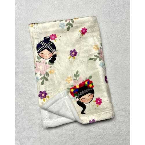 Cottage Garden Minky Blanket Hmong Inspired for Newborns Baby shower Gifts New Mothers Birthdays Toddlers Kids Throw Blanket