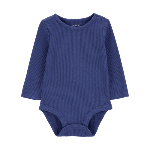 Baby Waffle Knit Long-Sleeve Bodysuit - Carter's | Carter's