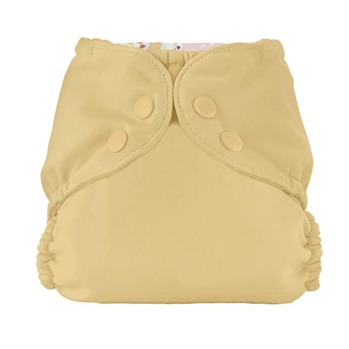Esembly Cloth Diaper Outer, Swim Diaper, Waterproof Cloth Diaper Cover, Leak-Proof and Breathable Layer Over Prefolds, Flats or Fitteds, Reusable with Snap Closure - Size 1 (7-17lbs), Barley