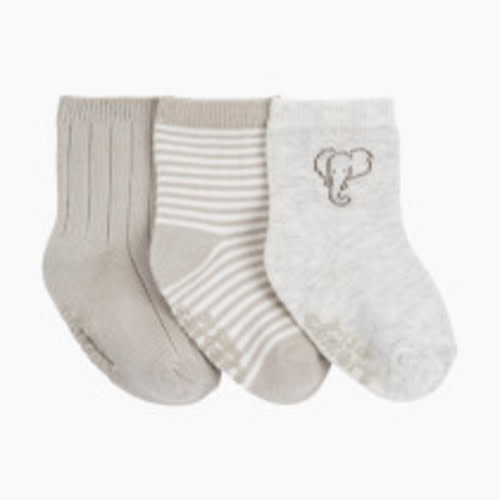 Carter's 3-Pack Socks - Grey, 0-3