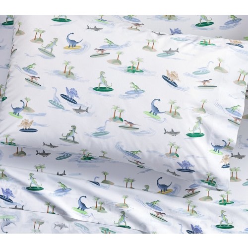 Surf Dino Organic Sheet Set