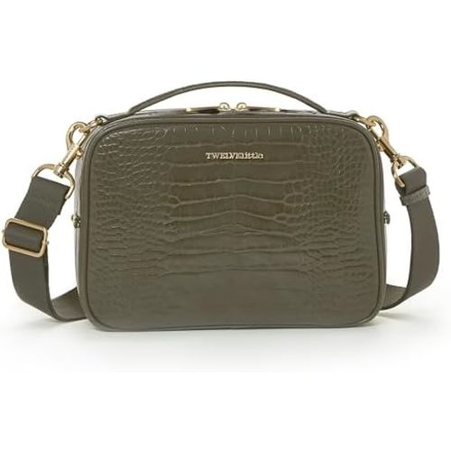 TWELVElittle Luxe Diaper Clutch - Crossbody Diaper Bag with Portable Changing Pad, Zip Out Pouch and Wipes Case