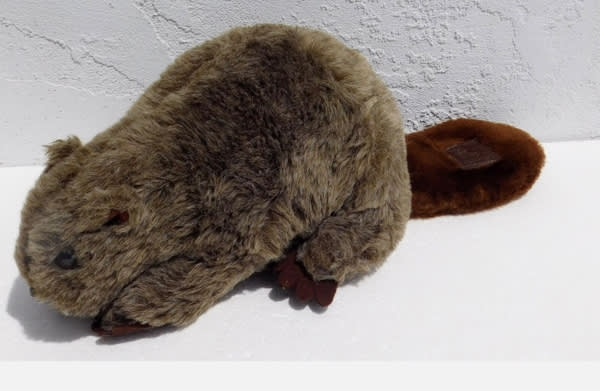 1979 LARGE 17" Brown Beaver Plush #118 Wildlife Nature  - Lost  Missing Baby