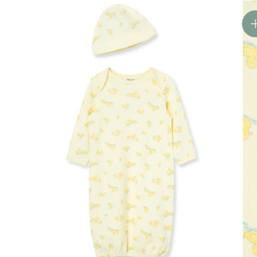 Little Ducks Sleeper Gown and Hat