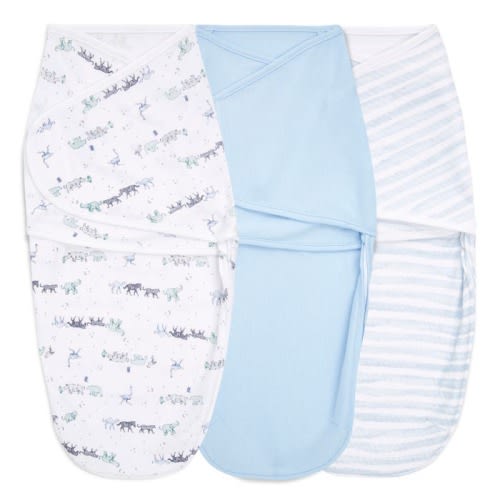 essentials wrap swaddles quick change 3 pack