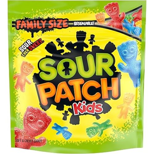 SOUR PATCH KIDS Soft & Chewy Candy, Family Size, 1.8 lb Bag