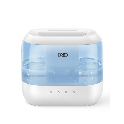 Dreo Humidifier for Bedroom, Quiet 4L Cool Mist Top-Fill Ultrasonic Humidifiers With Essential Oils, LED Display With Night Light, Touch Control, Auto Shut-Off, Blue